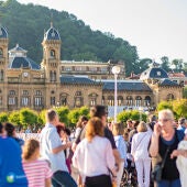 Turistas en Donostia