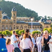 Turistas en Donostia Turistas en Donostia