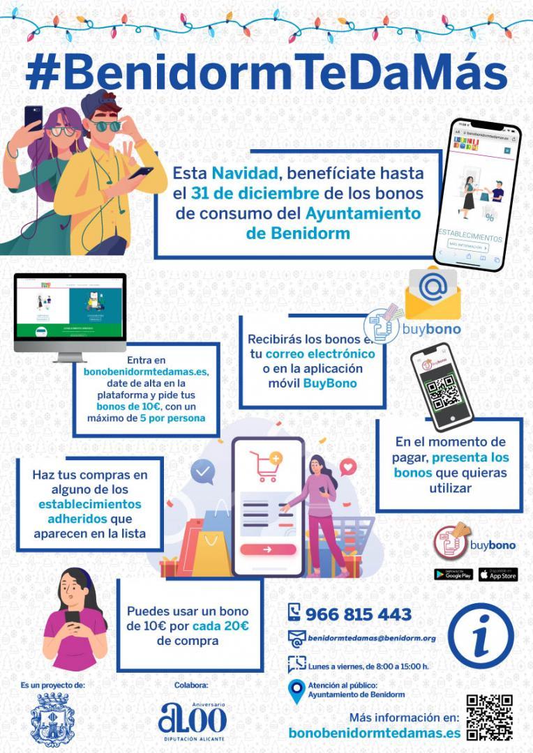 Benidorm te da más pone en marcha la tercera emisión de Bonos Consumo Benidorm te da más pone en marcha la tercera emisión de Bonos Consumo