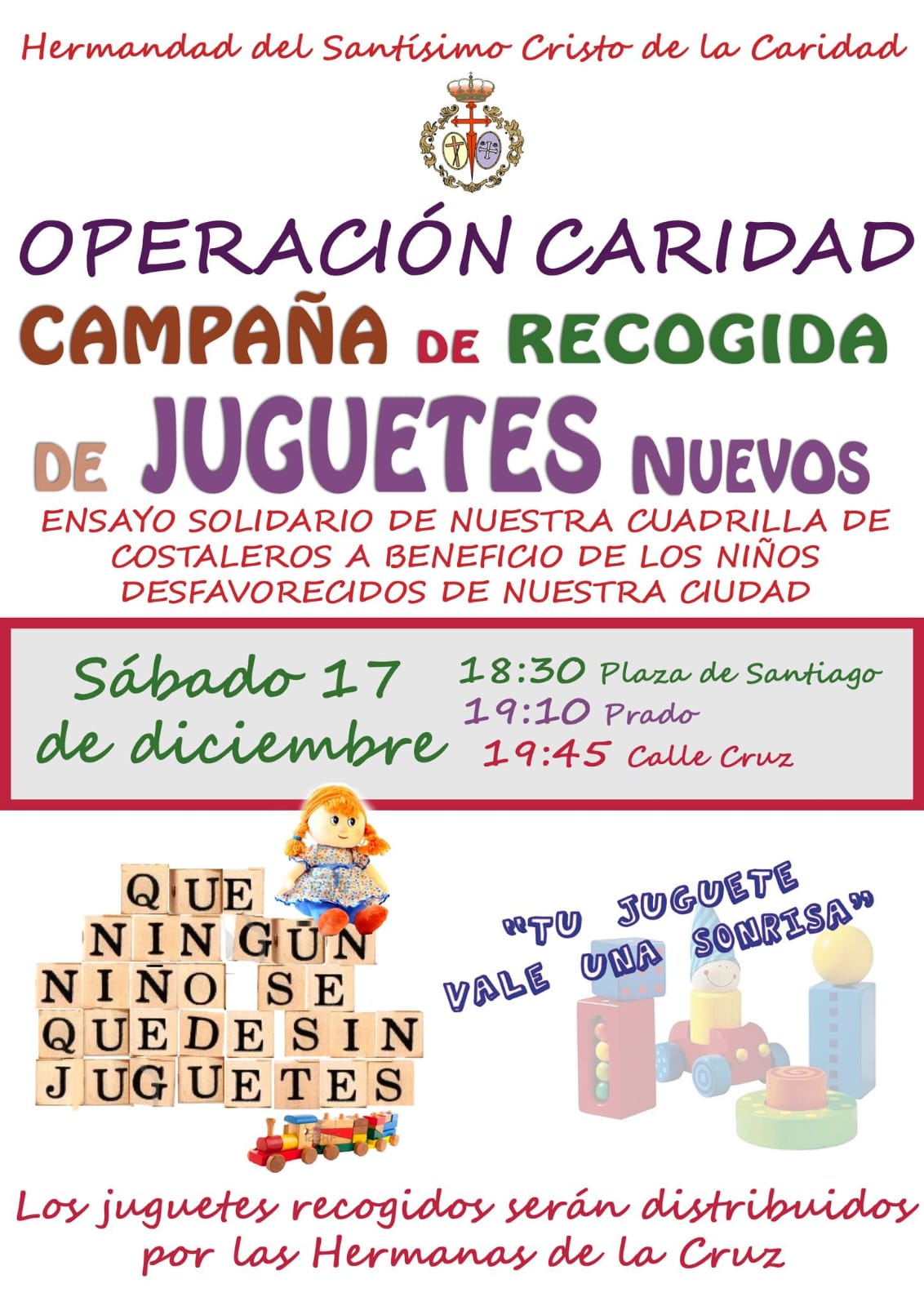 Este sábado 17 de diciembre vuelve la Operación Caridad Este sábado 17 de diciembre vuelve la Operación Caridad