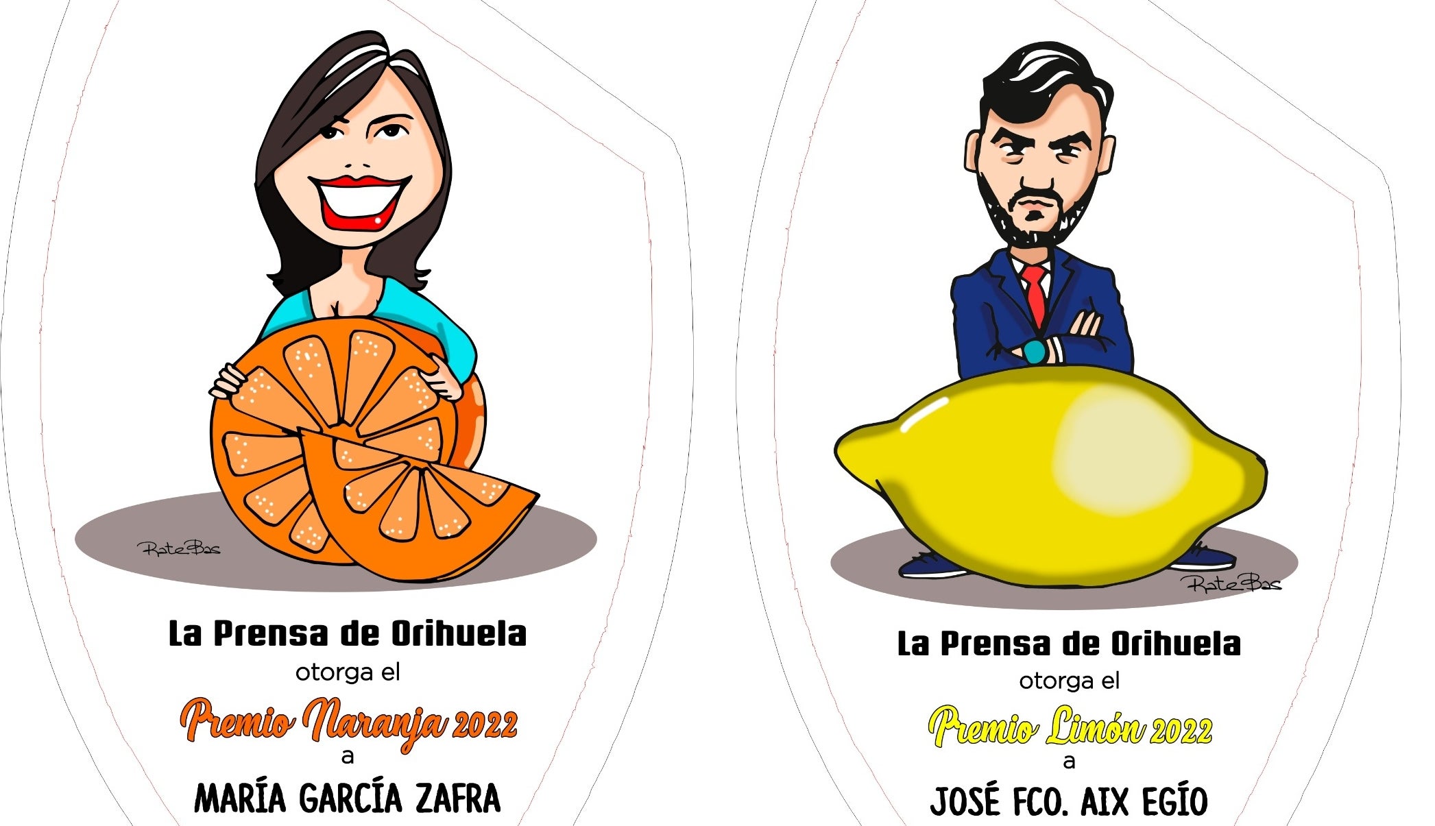 María García Zafra, premio Naranja y José F. Aix, premio Limón María García Zafra, premio Naranja y José F. Aix, premio Limón
