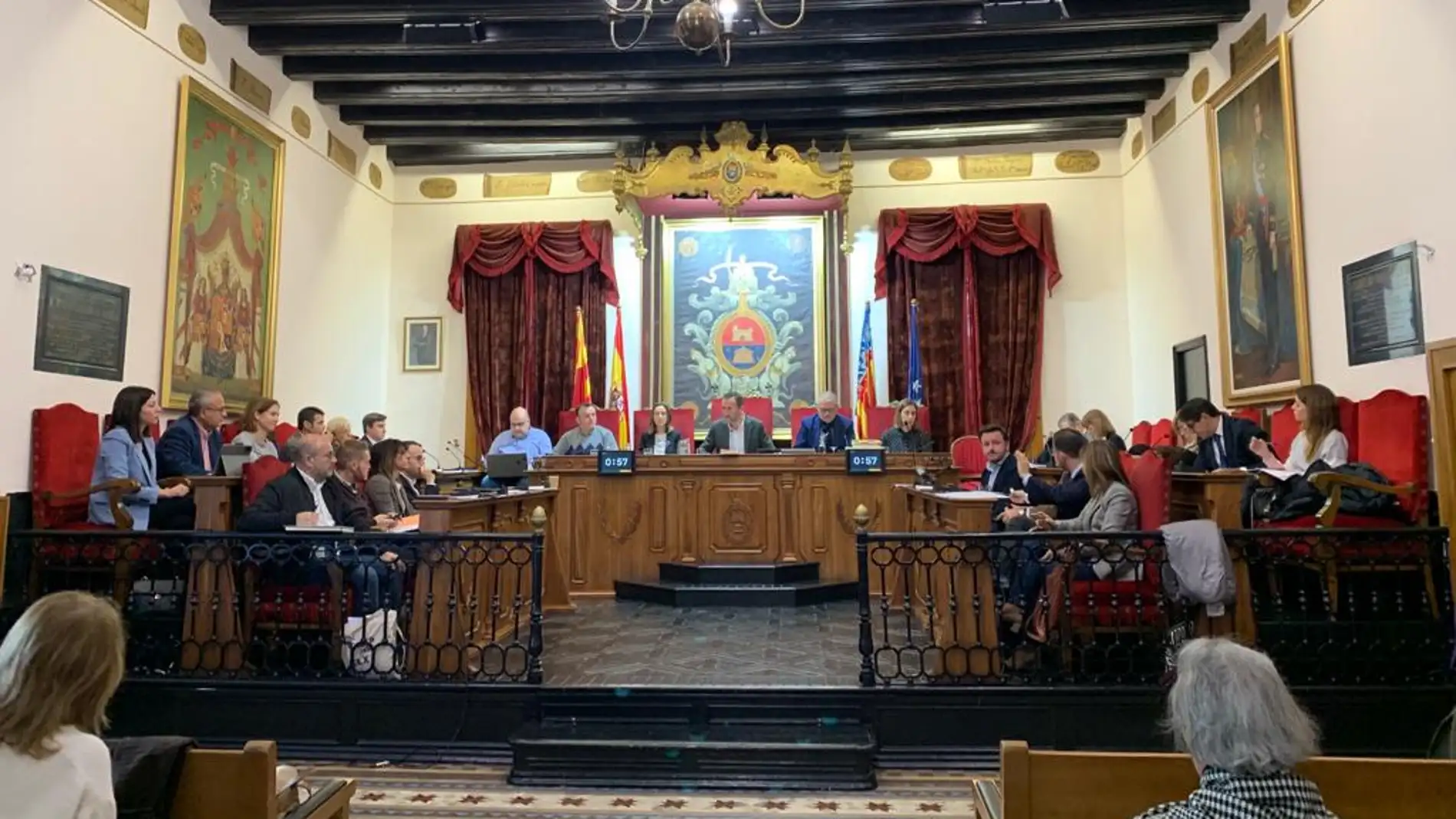 Pleno municipal del Ayuntamiento de Elche del mes de diciembre de 2022.