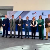 Las autoridades durante la presentación del proyecto de ampliación de suelo industrial en Puertollano Las autoridades durante la presentación del proyecto de ampliación de suelo industrial en Puertollano