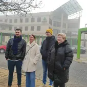 Álvaro García-Rayo, el primero por la izquierda, junto a otros tres usuarios del Avant Álvaro García-Rayo, el primero por la izquierda, junto a otros tres usuarios del Avant
