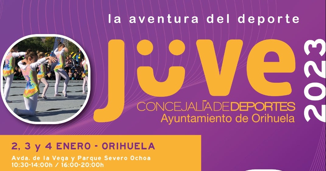 JUVE 2023 se celebrará los días 2, 3 y 4 de enero en Orihuela, pedanías y costa JUVE 2023 se celebrará los días 2, 3 y 4 de enero en Orihuela, pedanías y costa