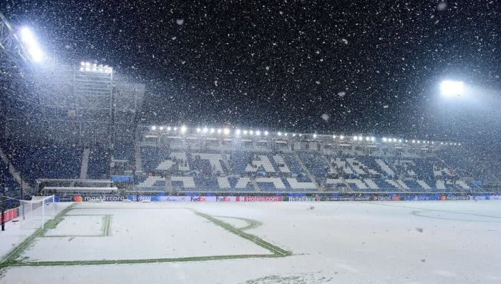 Nevada en el estadio de Bérgamo