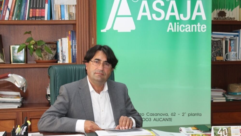 Presidente de Asaja Alicante, José Vicente Andreu