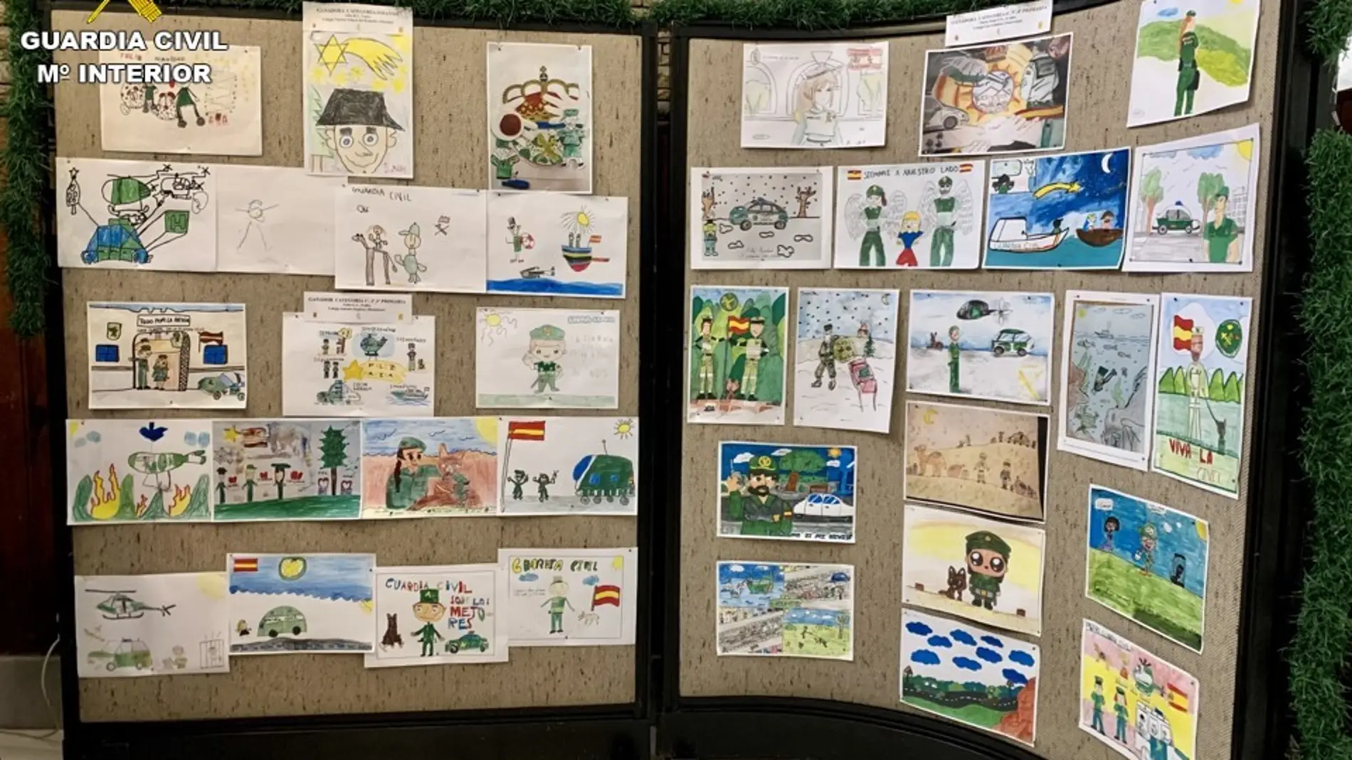 1200 dibujos procedentes de 25 localidades de Alicante en el concurso de dibujo infantil de la Guardia Civil