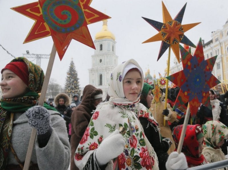Los ucranianos celebran la Navidad en Aragón Los ucranianos celebran la Navidad en Aragón