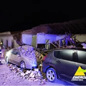 Derrumbe de dos fachadas en Puertollano Derrumbe de dos fachadas en Puertollano