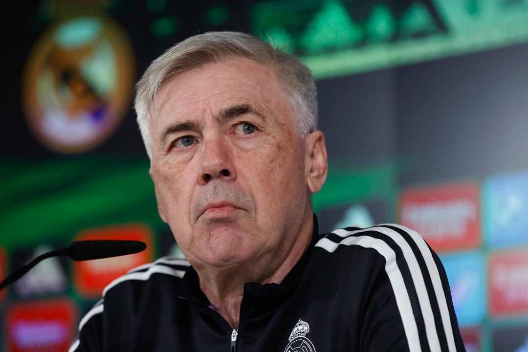 Ancelotti: "No va a salir de mi boca decir que Messi es el mejor de la historia" Ancelotti: "No va a salir de mi boca decir que Messi es el mejor de la historia"