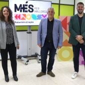 Marta Carrió, Jaume Alzamora y Lluís Apesteguia, de MÉS per Mallorca