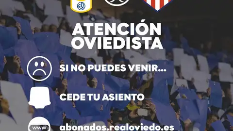 Cartel de liberación asientos Copa Cartel de liberación asientos Copa