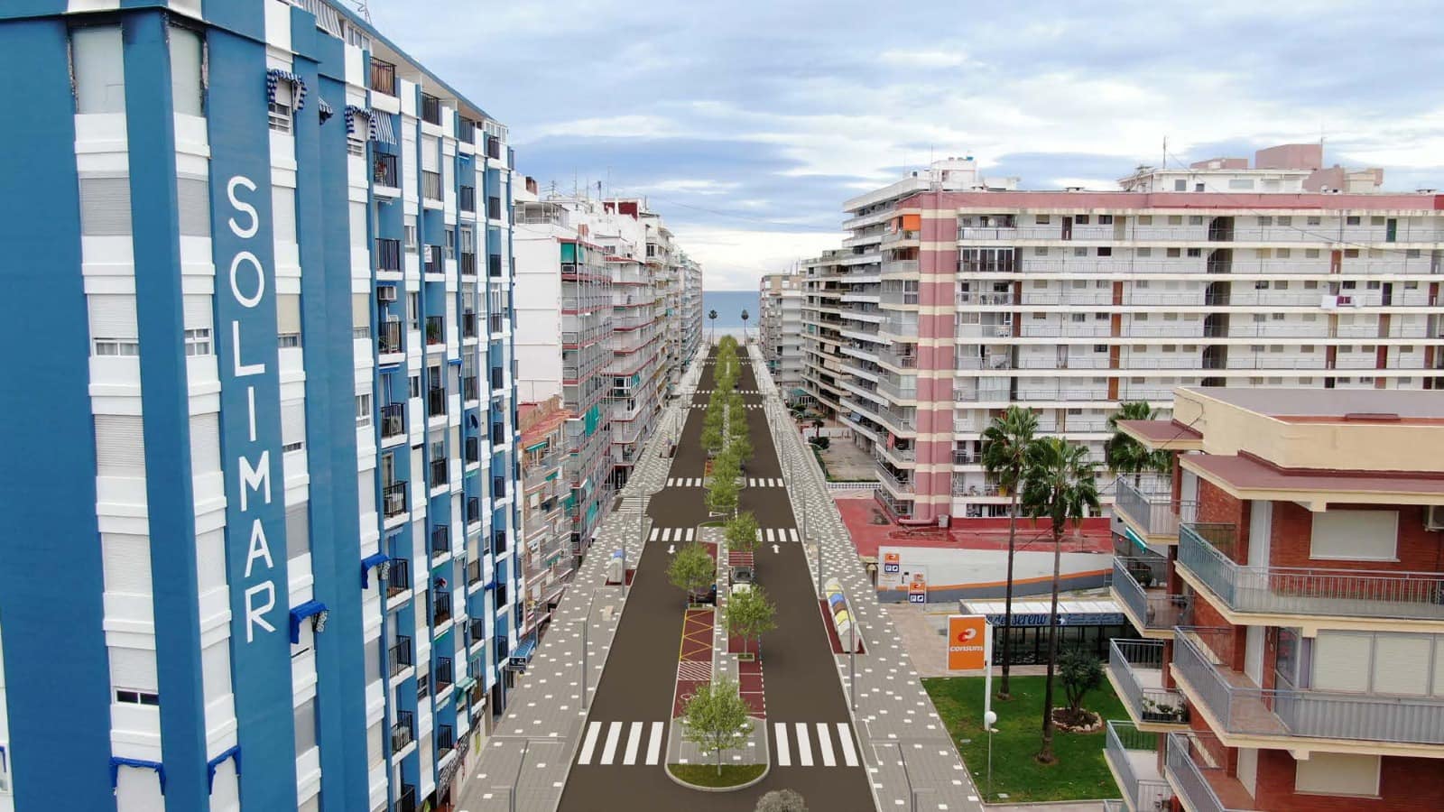 Cullera abre al tráfico la calle Caminás Cullera abre al tráfico la calle Caminás