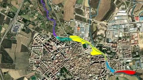Zonas de actuación en el proyecto 'Revive Isuela'. Zonas de actuación en el proyecto 'Revive Isuela'.