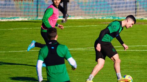 entrenamiento Racing de Santander, Juergen y Molina