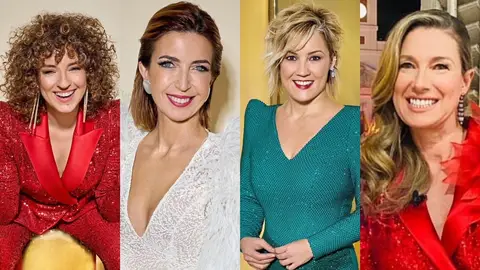 Todas vistieron diseños de Alejandro De Miguel Todas vistieron diseños de Alejandro De Miguel