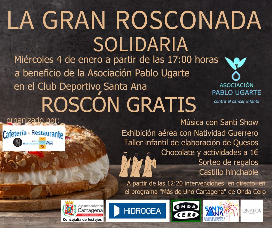 Especial "Más de Uno Cartagena": La Gran Rosconada Solidaria 04/01/23 Especial "Más de Uno Cartagena": La Gran Rosconada Solidaria 04/01/23