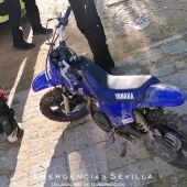 La Policía Local ha depositado la motocicleta tipo cross en dependencias municipales