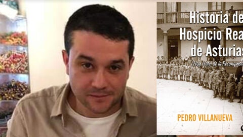 Pedro Villanueva y la portada de su libro