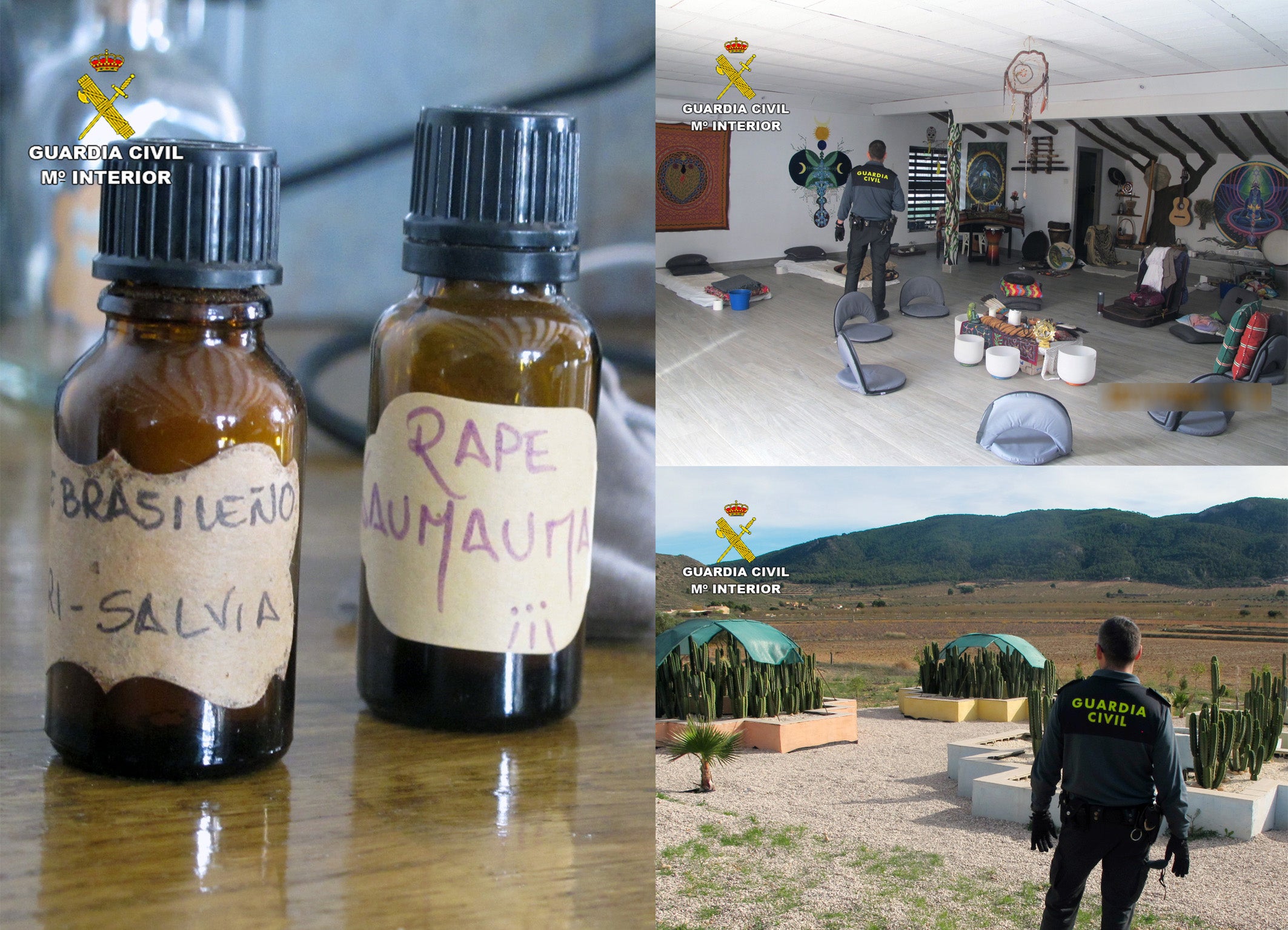 La Guardia Civil desmantela una casa de retiros espirituales donde se practicaban rituales de sanación chamánicos La Guardia Civil desmantela una casa de retiros espirituales donde se practicaban rituales de sanación chamánicos