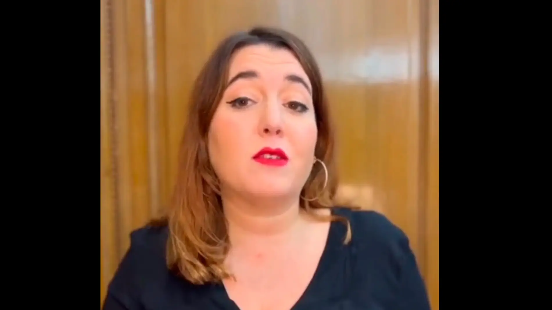 La secretaria de Estado de Igualdad, Ángel Rodríguez, en una imagen de su vídeo