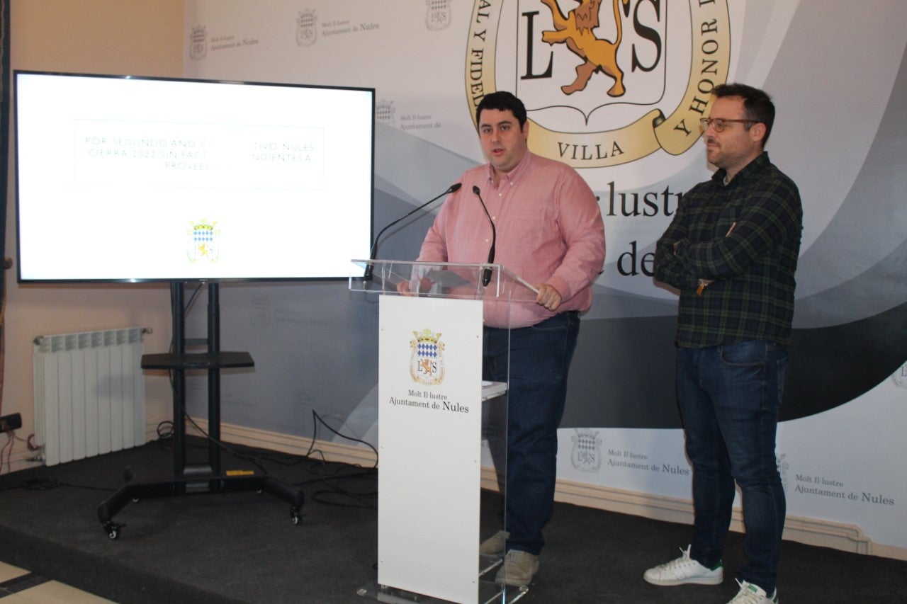 Nules cierra el 2022 sin facturas pendientes a proveedores Nules cierra el 2022 sin facturas pendientes a proveedores