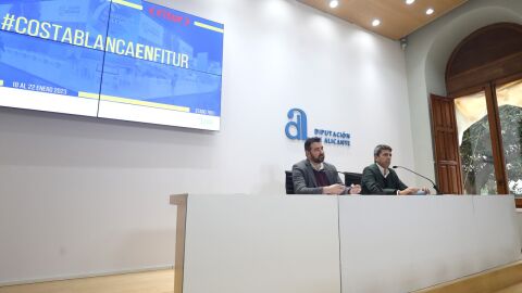 Presentación de las actividades de Fitur: José Mancebo y Carlos Mazón 