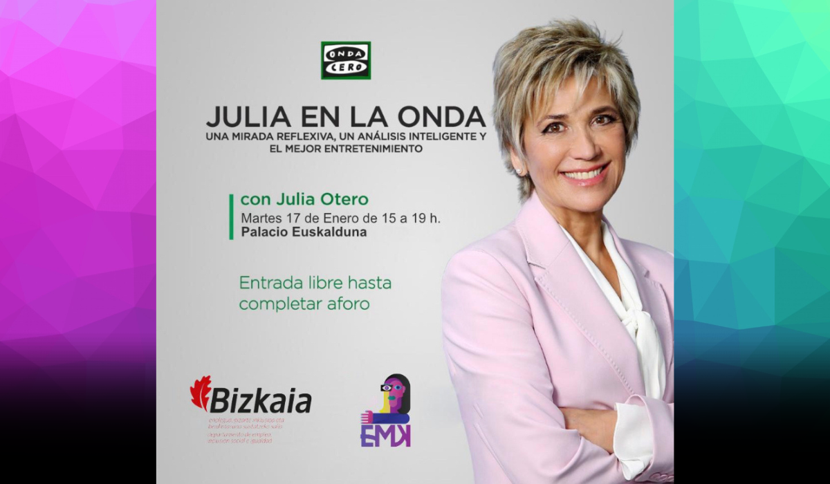 Julia Otero hoy desde el Palacio Euskalduna Julia Otero hoy desde el Palacio Euskalduna