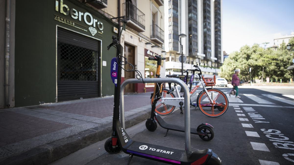 La oferta de patinetes de alquiler de Zaragoza, bajo mínimos La oferta de patinetes de alquiler de Zaragoza, bajo mínimos