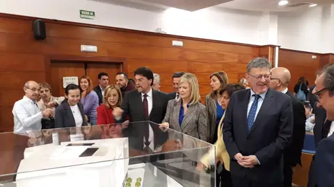 Comienzan las obras de Ciudad de la Justicia Rafael Altamira en Alicante para agrupar las diez sedes judiciales Acto de replanteo de la Obra de la Ciudad de la Justicia