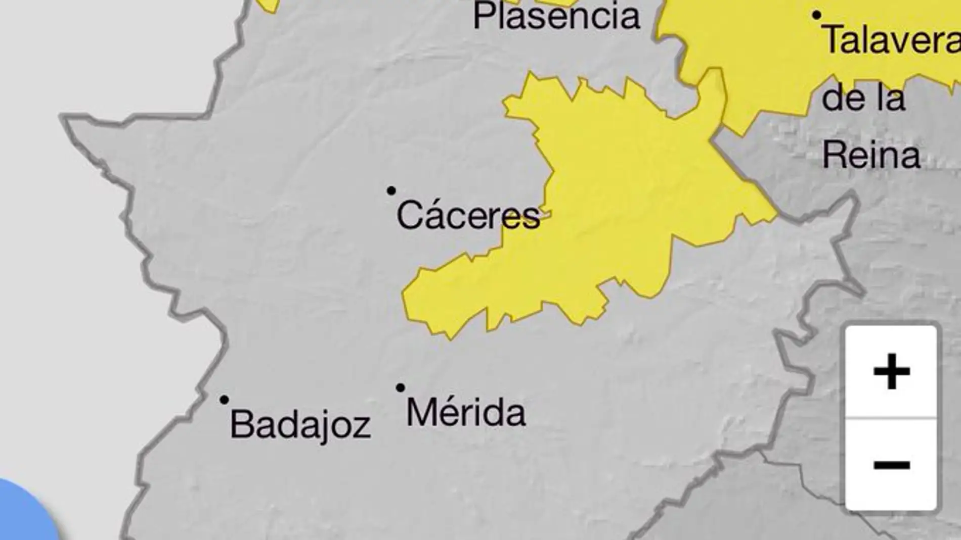 Las primeras nieves del año en Extremadura activarán la alerta amarilla en el Norte de Cáceres