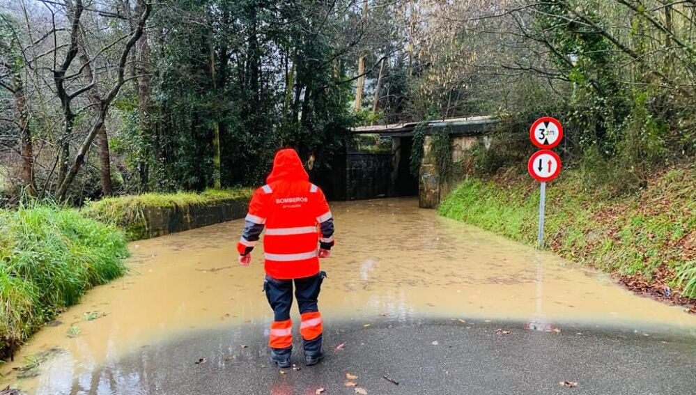 Inundaciones por el temporal en la zona rural de Gijón