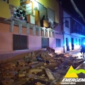 Desprendimiento de un balcón en Miguelturra Desprendimiento de un balcón en Miguelturra
