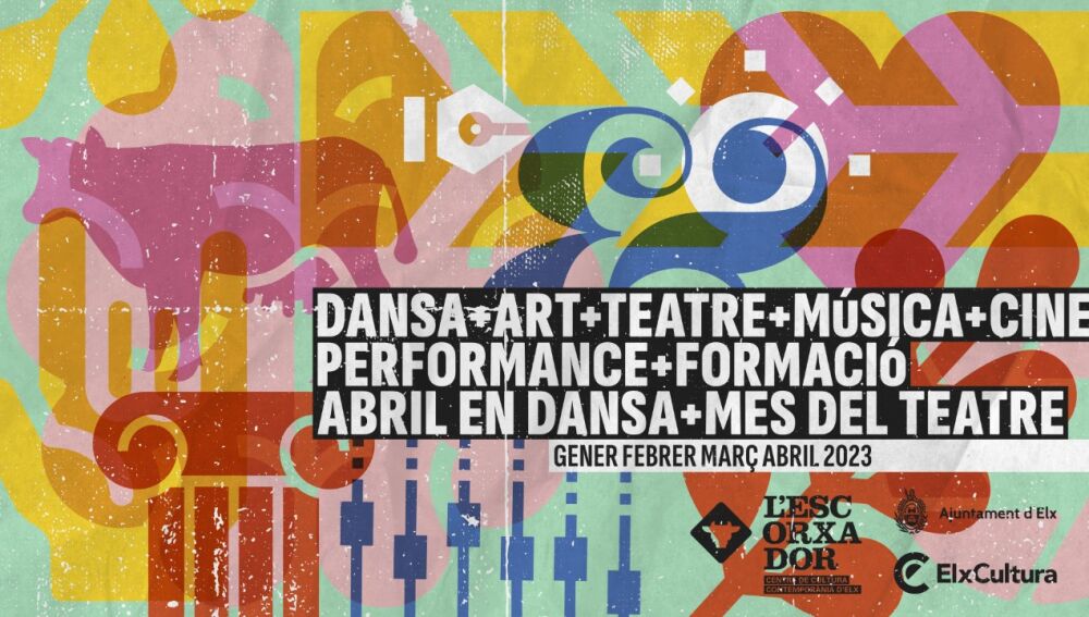 Cartel de la programación de L' Escorxador de enero a abril 
