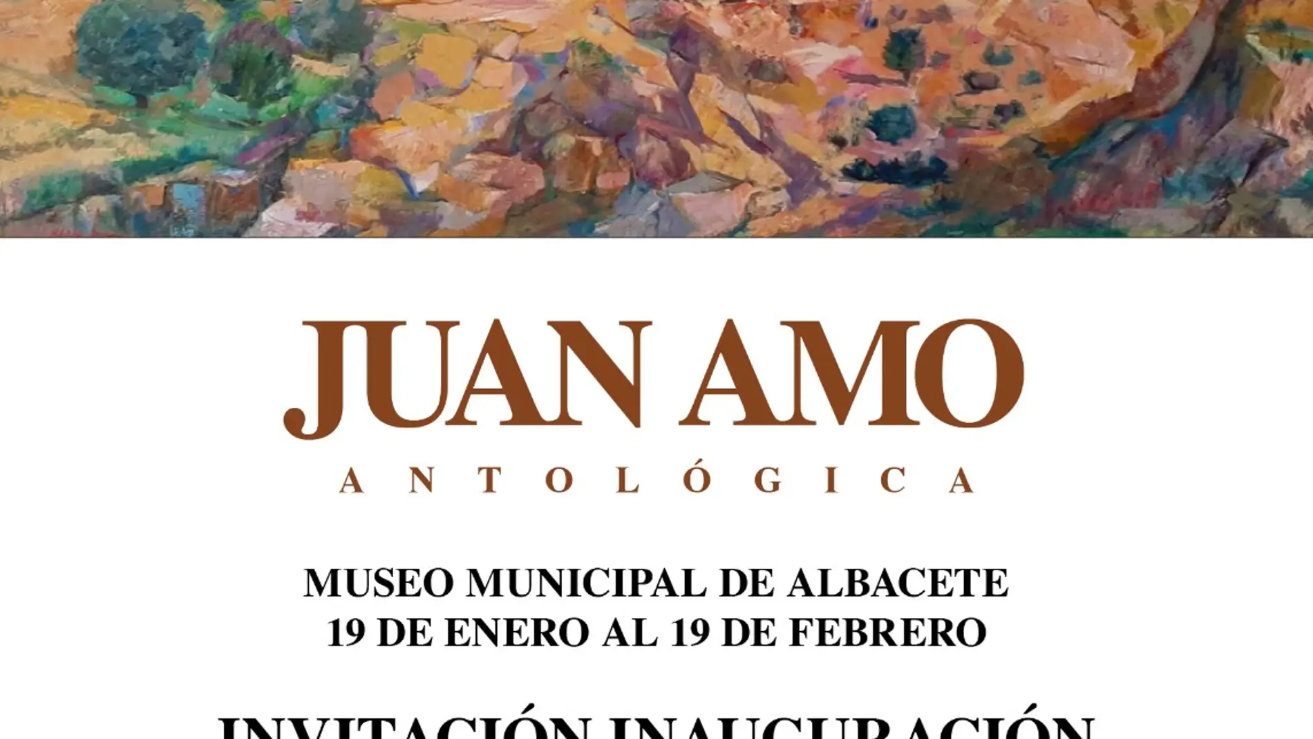 Exposición antológica para recordar al pintor Juan Amo en el quinto aniversario de su fallecimiento