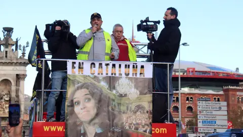 Els taxistes han tornat a protestar als carrers de Barcelona Els taxistes han tornat a protestar als carrers de Barcelona