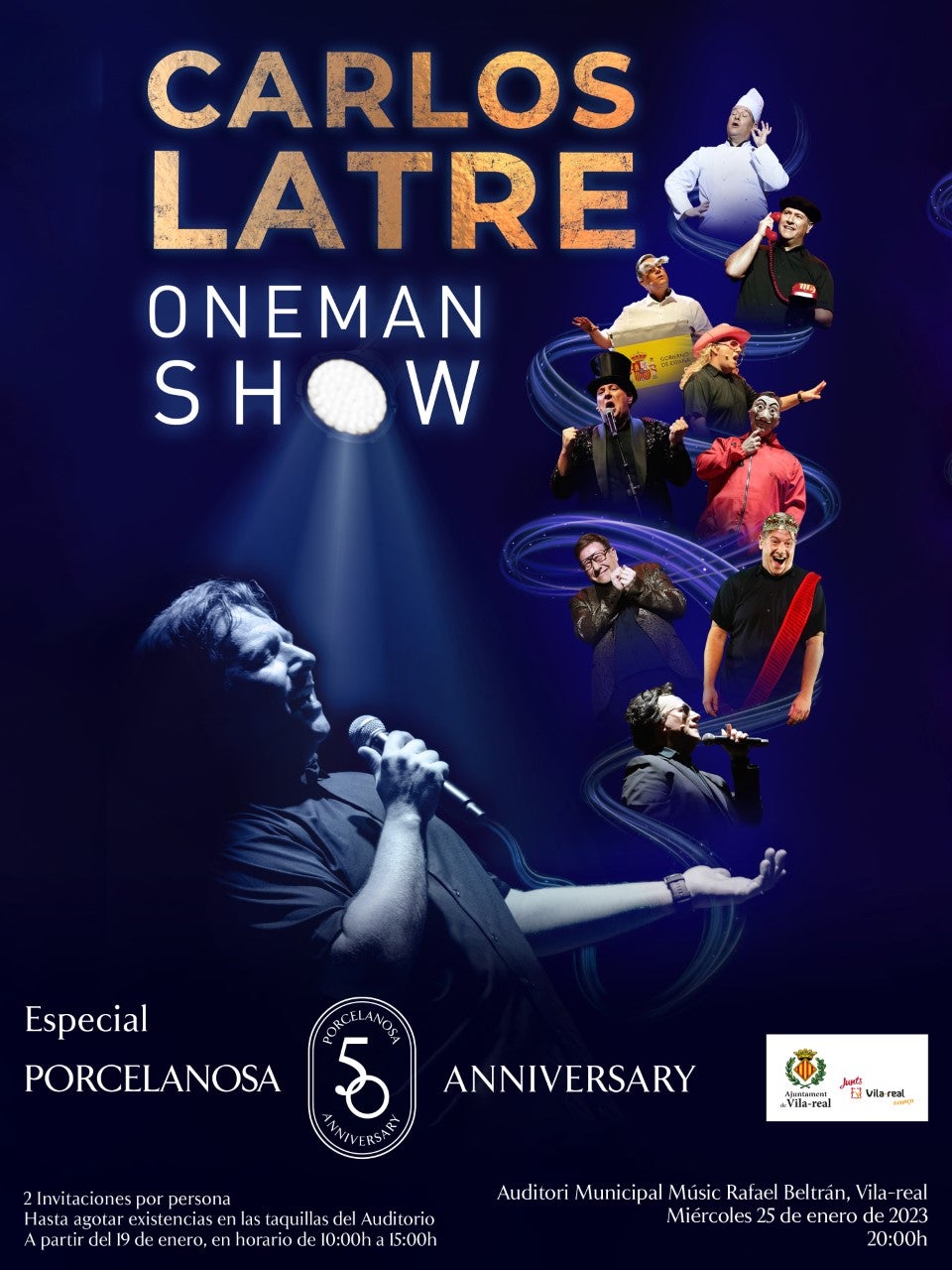 El humorista Carlos Latre actuará en el Auditorio de Vila-real el 25 de enero El humorista Carlos Latre actuará en el Auditorio de Vila-real el 25 de enero