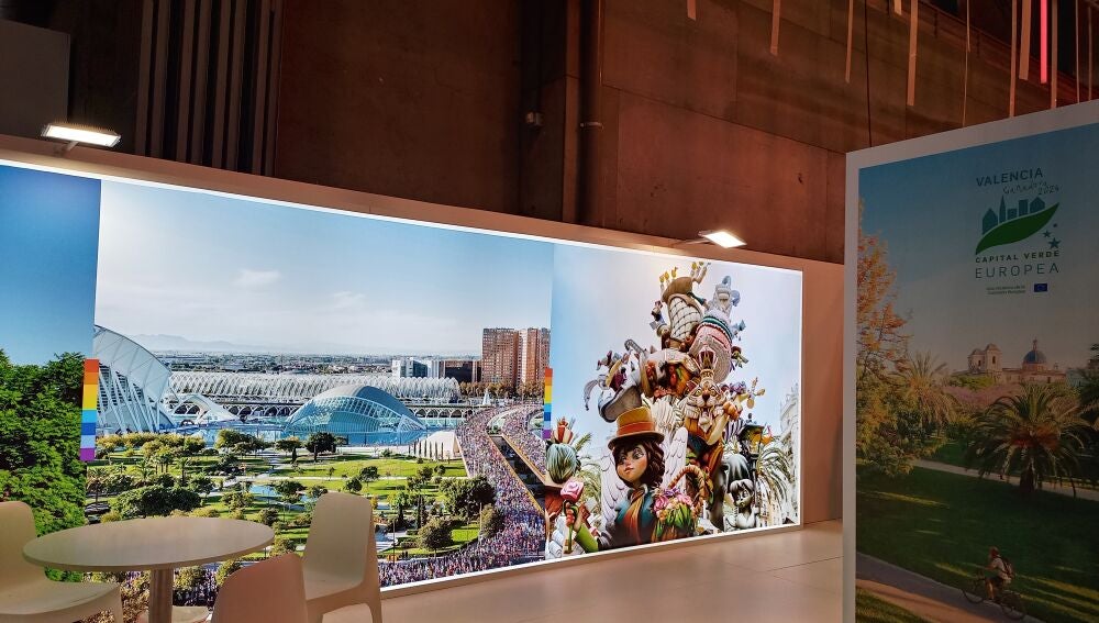 Espacio de València en el stand de la Comunitat Valenciana