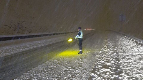 Temporal de nieve en Cantabria