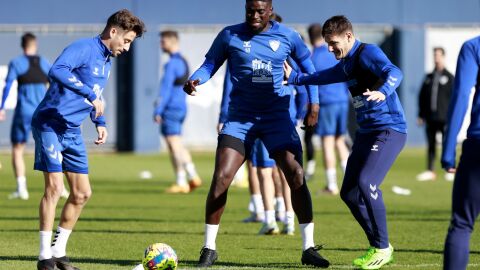 Entrenamiento del M&aacute;laga CF