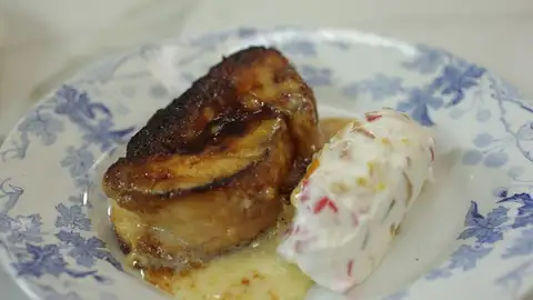 Torrija de roscón de Reyes, receta de Robin Food Torrija de roscón de Reyes, receta de Robin Food