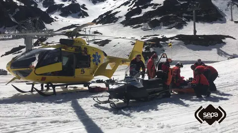 Rescate del SEPA en la montaña Rescate del SEPA en la montaña