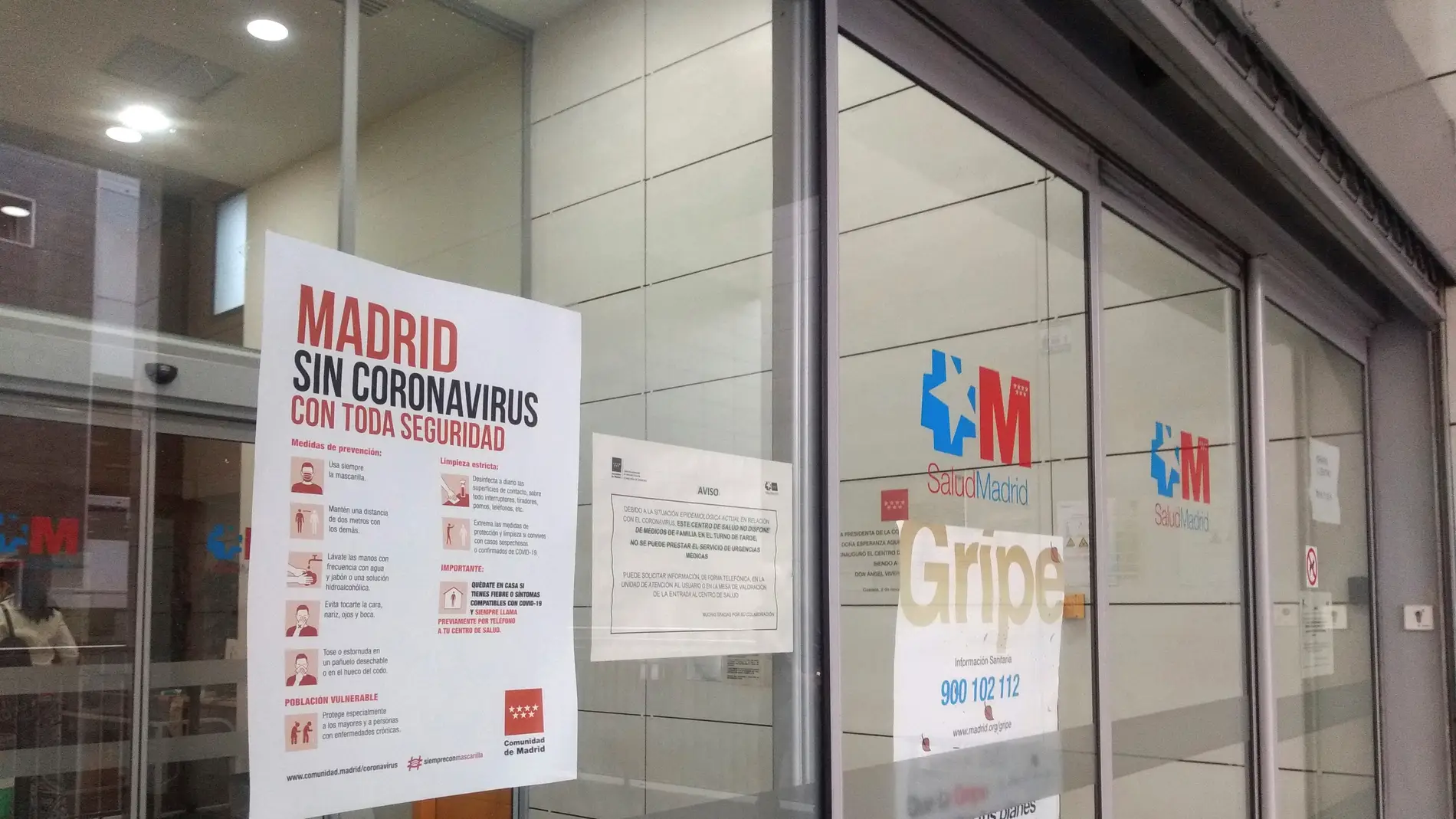 Imagen de archivo de un centro de salud en Madrid
