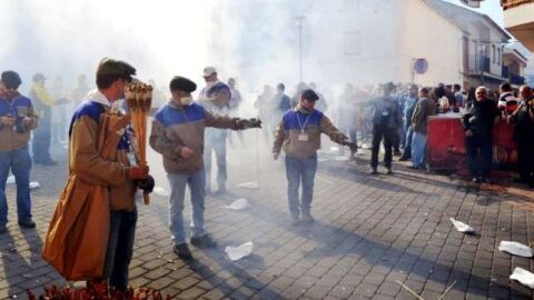 Cohetes en las Fiestas de las Paces de Villarta