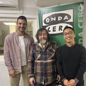 Pablo Alonso e o docente Peile Lin. Pablo Alonso e o docente Peile Lin.