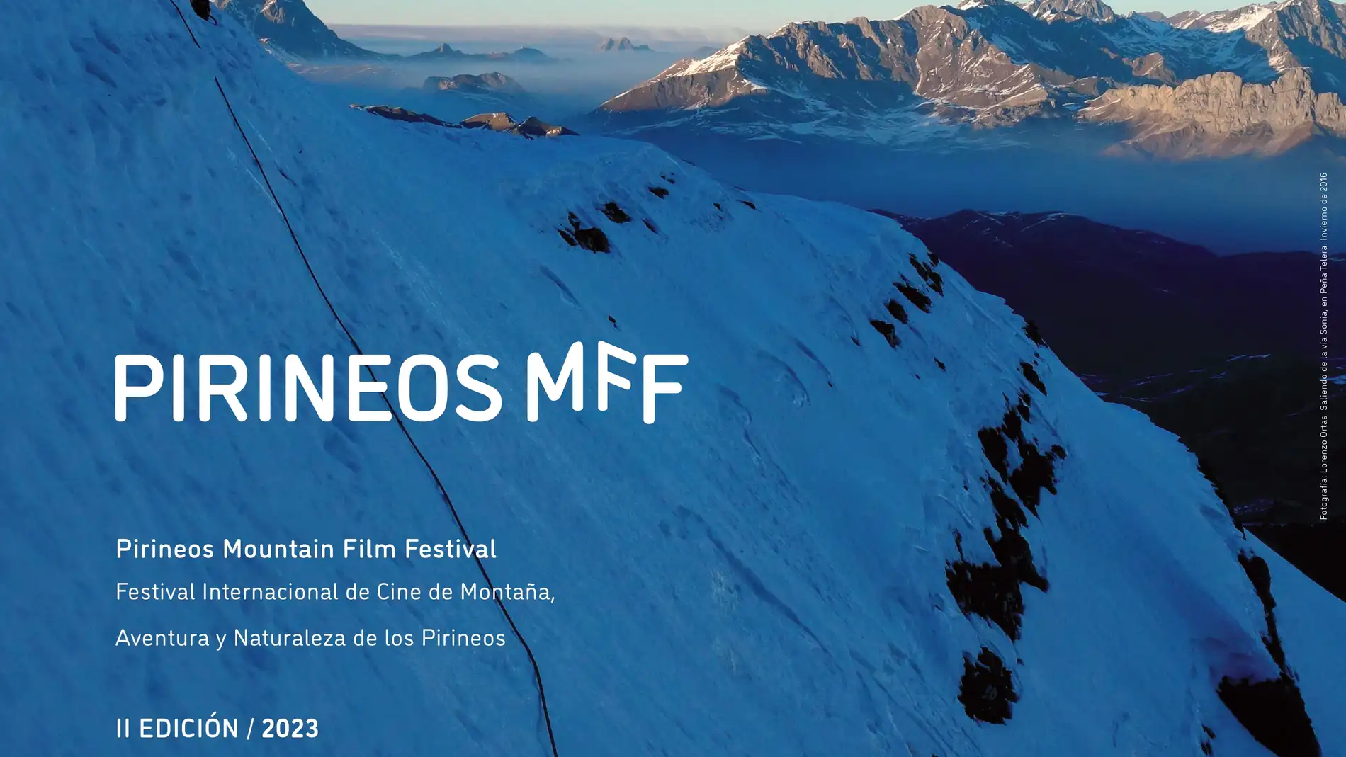 El PMFF toma una fotografía de Lorenzo Ortas en el Pirineo para el cartel de su primera edición competitiva.