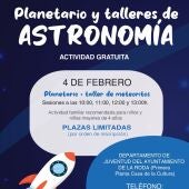 Cine, planetario, talleres y concursos, entre las próximas actividades del Centro Joven de La Roda 