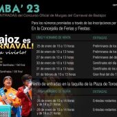 Hoy comienza la venta de entradas del COMBA para los premiados en el sorteo oficial del Ayuntamiento de Badajoz