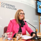 La consejera de Presidencia, Mayte Pérez, tras el Consejo de Gobierno